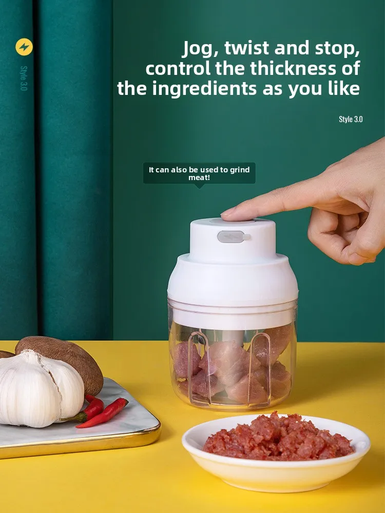 Wholesale Electric USB Rechargeable Durable Mini Food Processor Vegetable Garlic Chopper for Kitchen