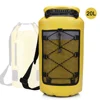 Factory Durable Yellow Waterproof Floating Camping Backpack Dry Bag Run Sack Camping Stuff