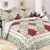 Four Season Washable Patchwork Print Quilt 100% Polyester Fabric Flower Print Quilt