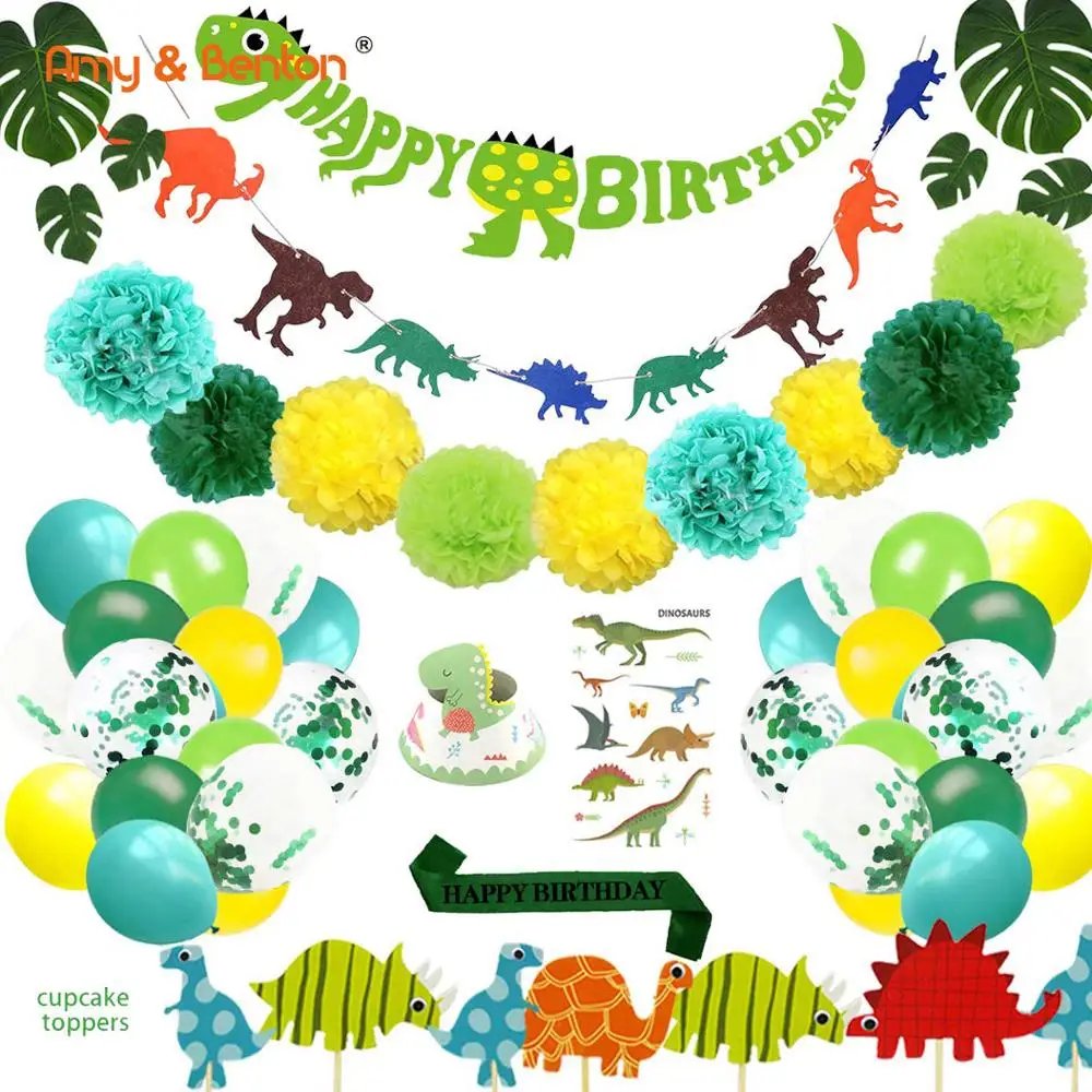56pcs Cute Dinosaur Party Toy Set Dinosaur Party Favors For Kids Boys