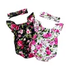 INS Girl Infant Clothing 2019 Flying Sleeve Baby Girl Floral Romper With Flower Headband