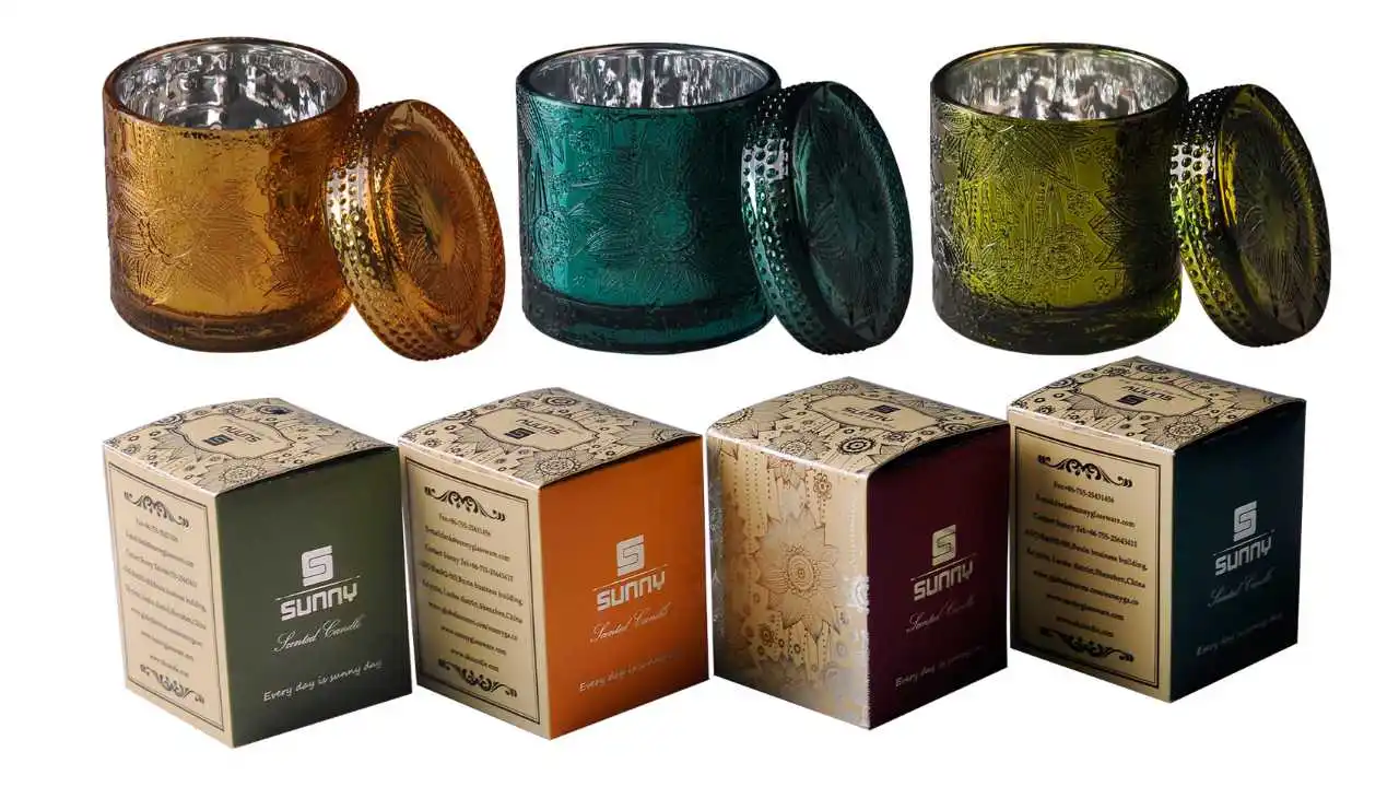 Sunny Matte Black Candle Jar With Lids Buy Luxury Black Candle Jar