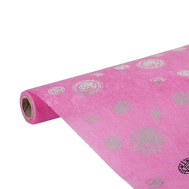 Custom Printed Flower Wrapping Paper Decorative Non Woven Fabric Buy