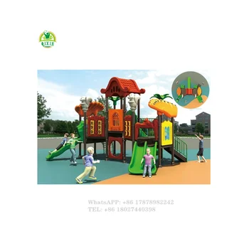 plastic play structure with slide