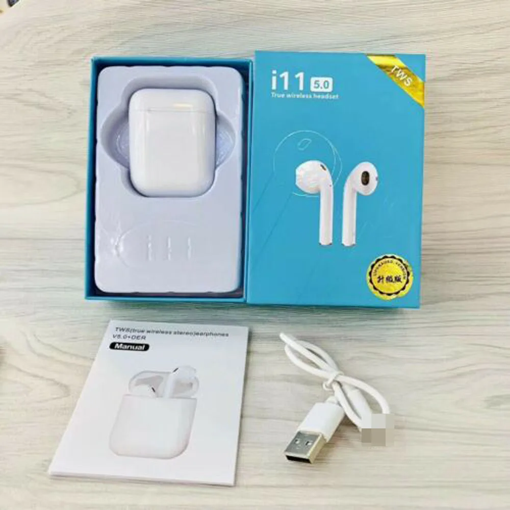 Touch Control i11 TWS Bluetooth 5.0 Stereo Earphone Wireless Mini Headset Earbuds With Charging Box - ANKUX.COM