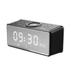 Unique FM radio sound box wireless charger bluetooth speaker with clock display