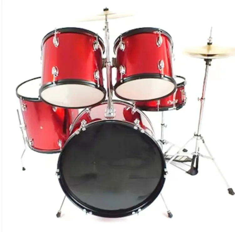 Cheap Drum Acoustic Drums Set Beginner Percussion 5piece Complete Full