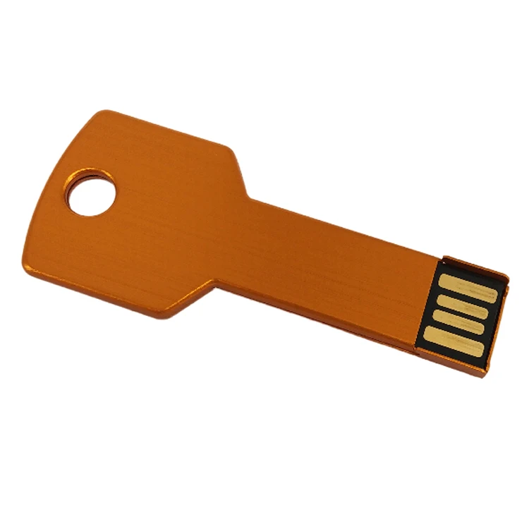 Customizable stainless steel metal key USB 3.0 memory fast speed engraved logo 64GB 16gb 8GB keychain usb flash drive - ANKUX.COM