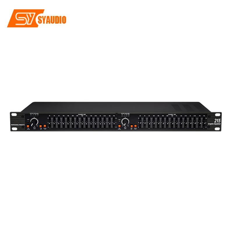 Professional Audio Equalizer 215 Dual 15 Band Graphic Equalizer Power