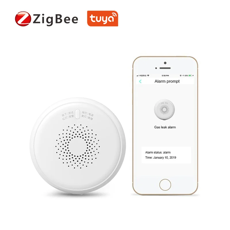 Tuya Smart Home Security High Sensitivity Gas Detection ZigBee Gas Sensor - ANKUX.COM