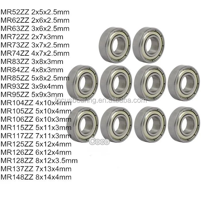 EZO bearing S MR 106 ZZ, 6x10x3 mm