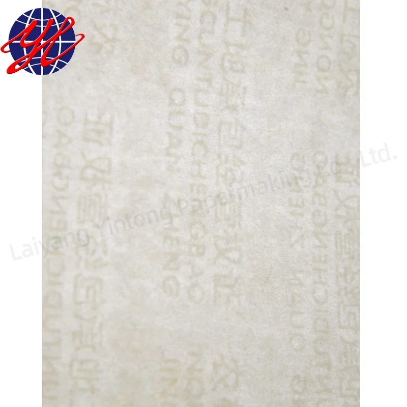 Security Paper With Uv Fibers And Customized Watermark In China