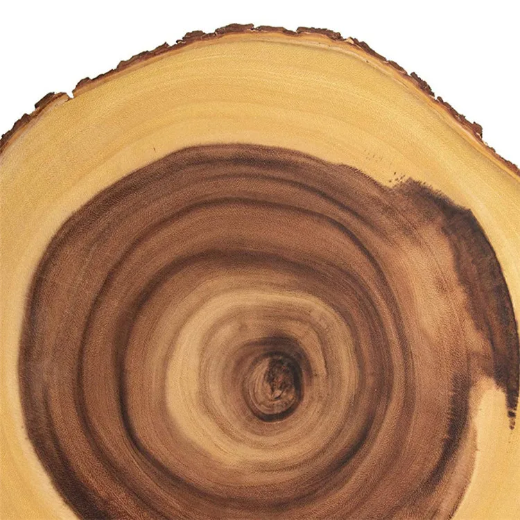 round wood serving tray rustic