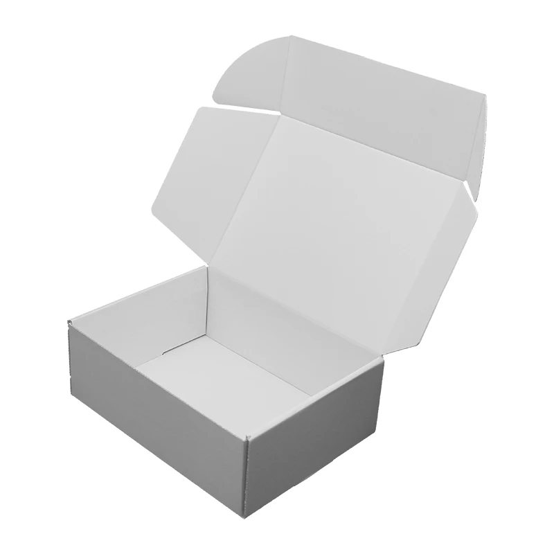 Custom Printed Folding Black Paper Box Corrugated Shipping Mailer Post