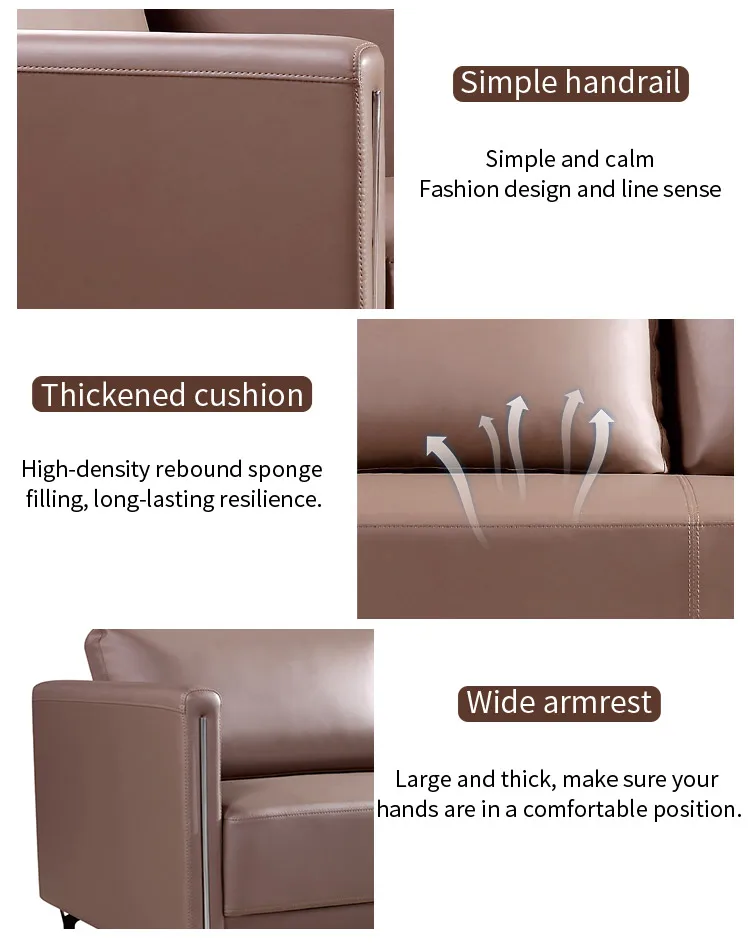 Pengpai 7 Seater Large Leather Seats And Sofas Modern Sofa