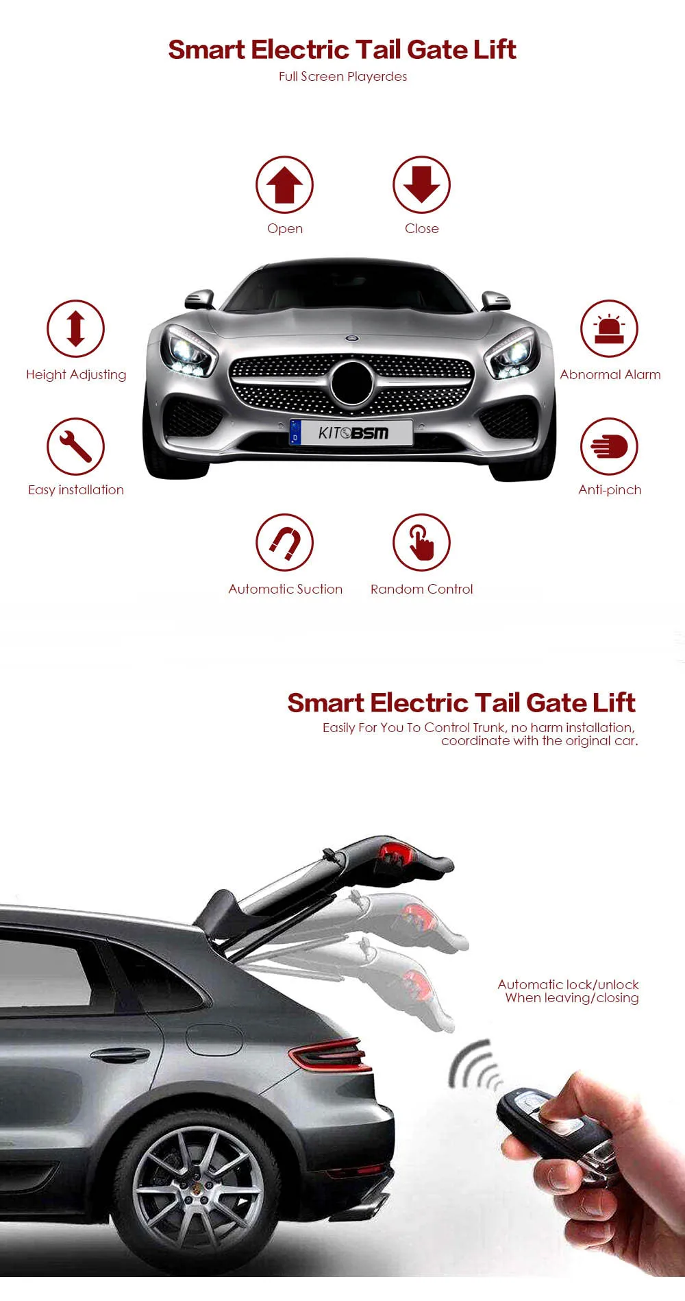 Adt New Remote Control Smart Car Tailgate Lift Auto Power Electric Tailgate Lift For Cx5 Cx3