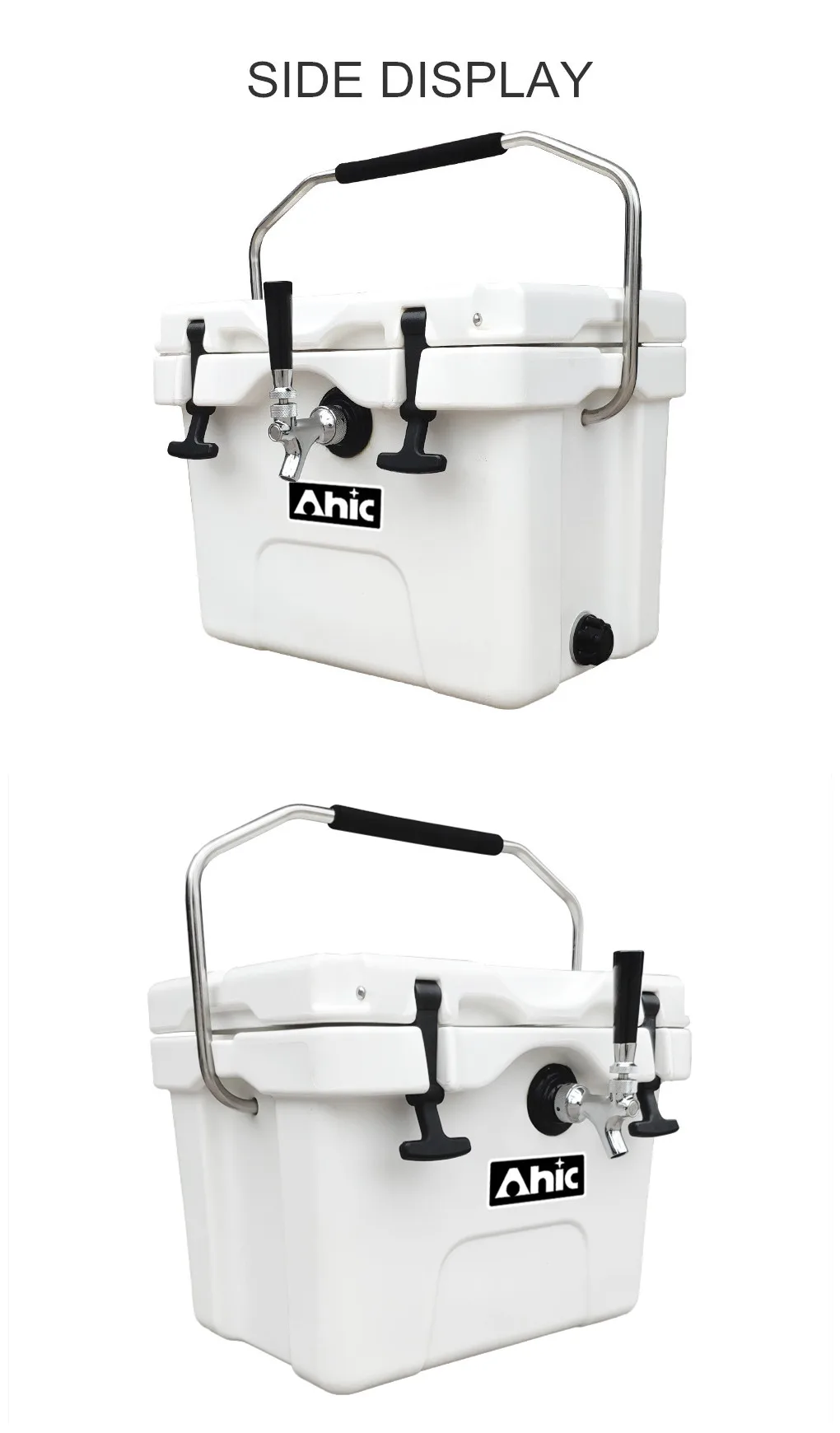 15liter Rotomolded Plastic Jockey Box Beer Cooler With 304 Stainless Steel Cooling Coil Single