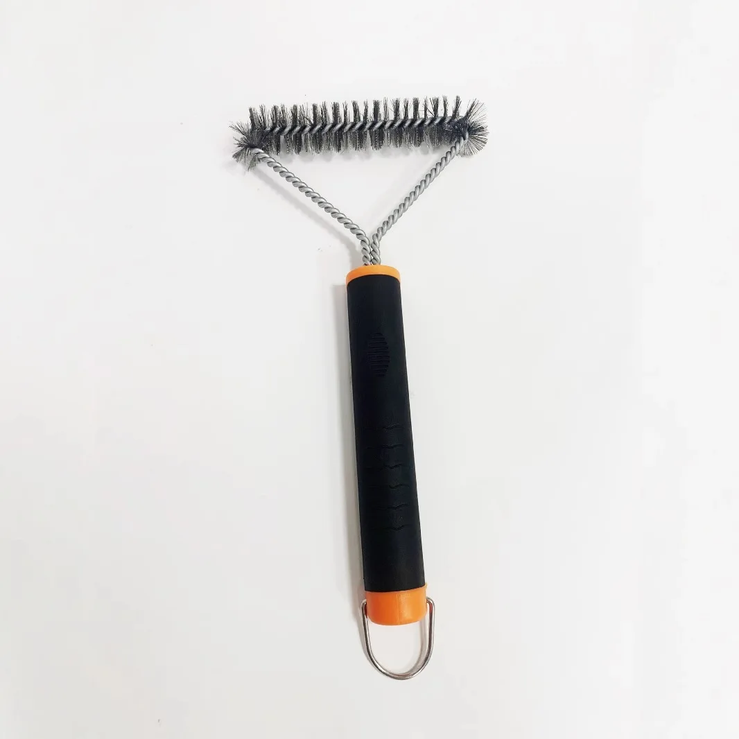New Stainless Steel Grill Brush with Long Handle-Portable BBQ Cleaning Tool Durable & Multi-Function manufacture