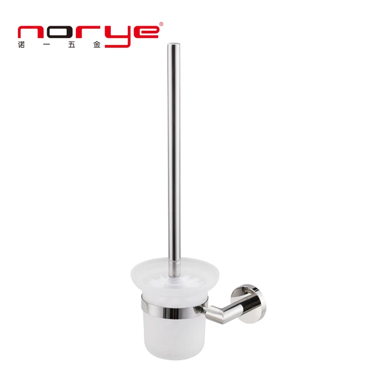 Toilet Brush Holder Set Bathroom accessories stainless steel glass toilet plunger with brush