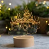 High Brightness Wooden Base 3D Acrylic Sleeping Night Light