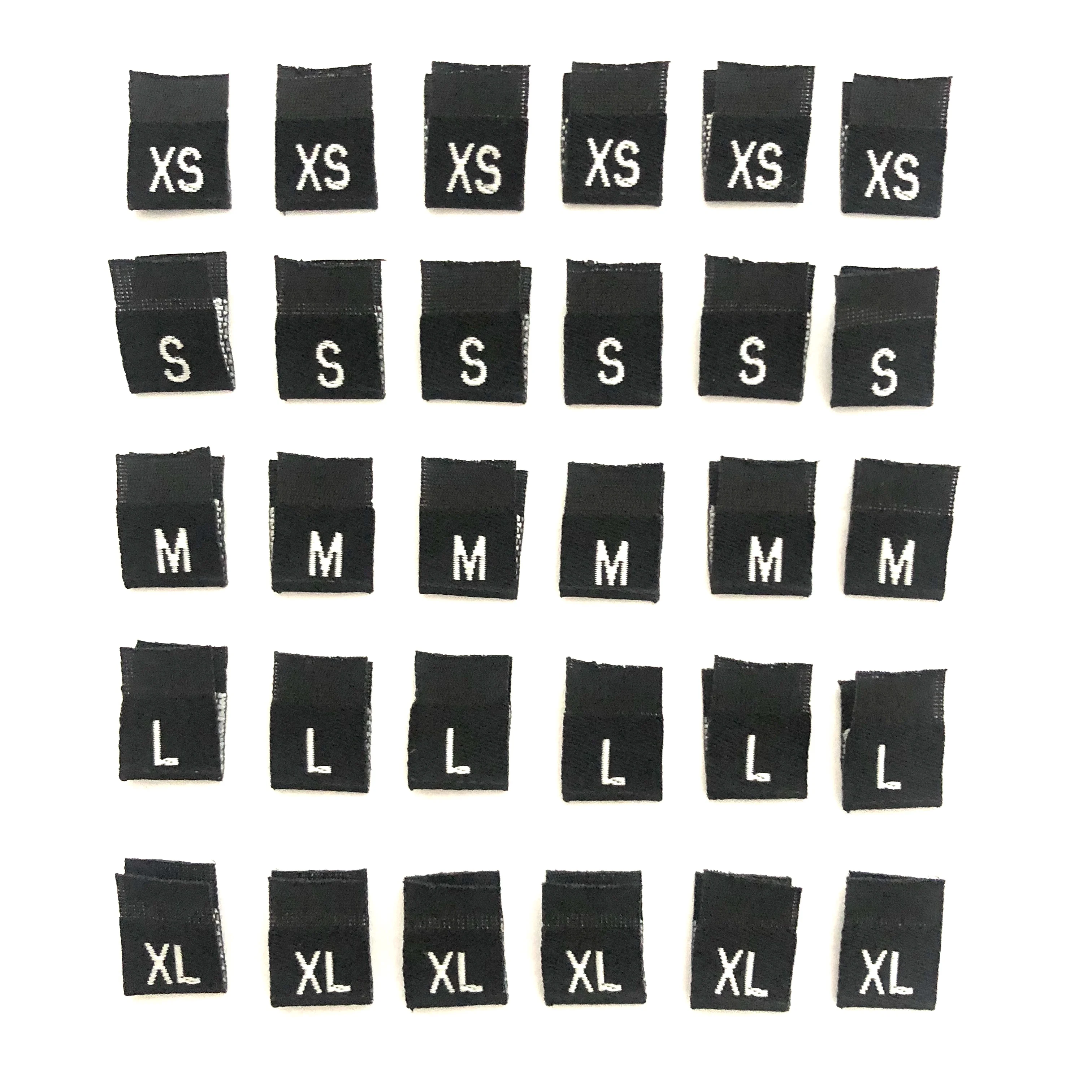 S M L Xl Xxl Xxxl Size Label Tags Woven Clothing Labels Size Tags - Buy ...