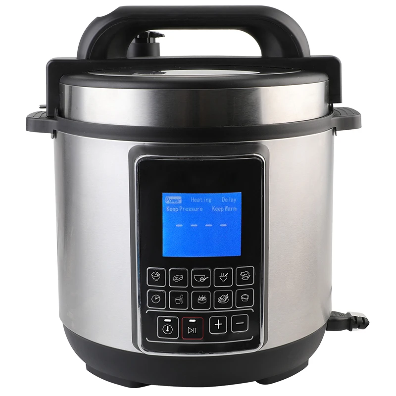 12875a 5l Stainless Steel Housing Pressure Cooker Lcd Display Electric ...