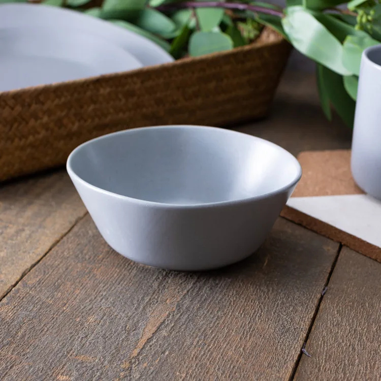 graceful nordic style dinnerware irregular 6 inch matte serving porcelain soup ceramic bowl for sale .jpg