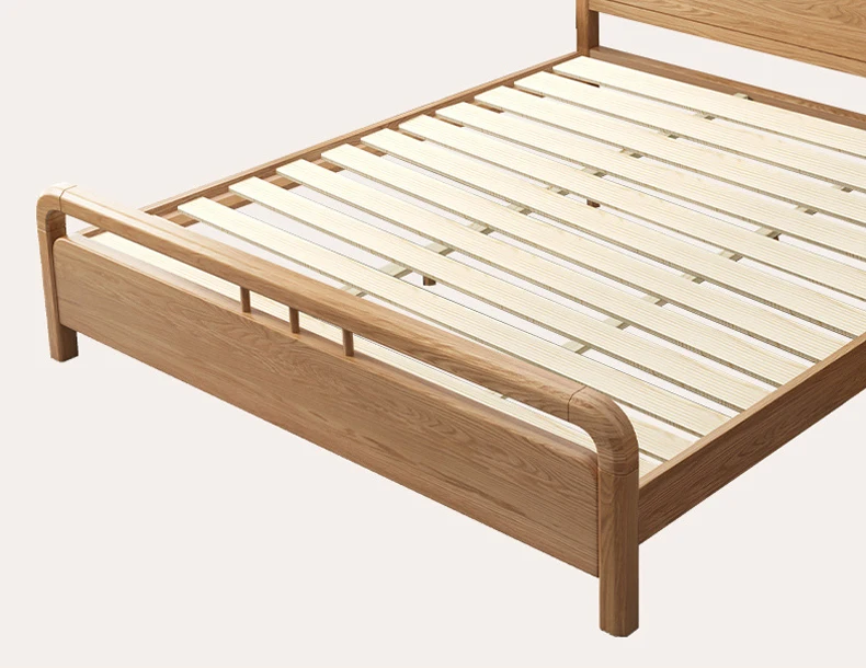 product-BoomDear Wood-Modern styleSolid stable oak wood bed with wooden-img-1