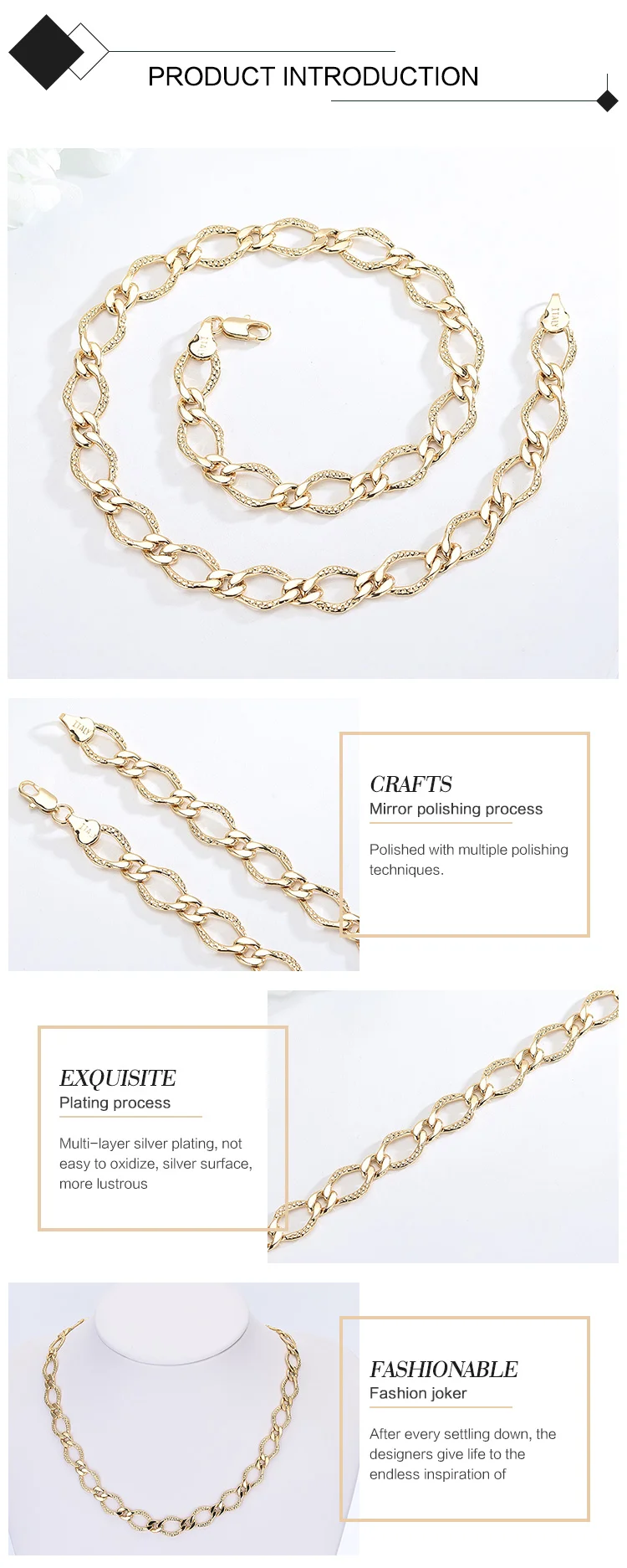 China Wholesale 24 Karat Gold Plated Jewelry Italian Gold