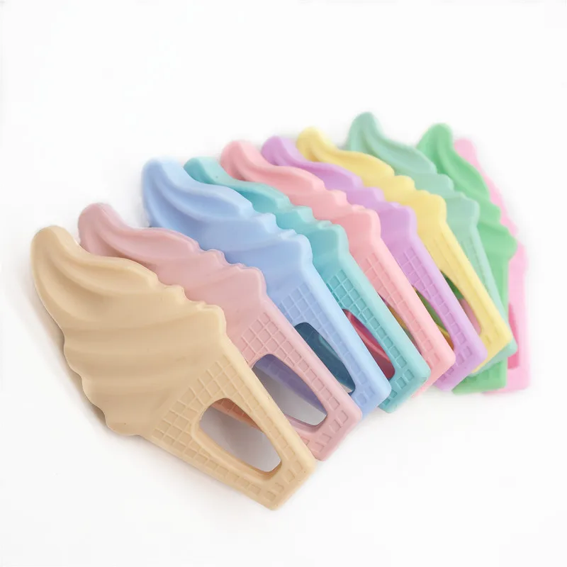Factory Wholesale Bpa Free Food Ice Cream Silicone Teether Pacifier