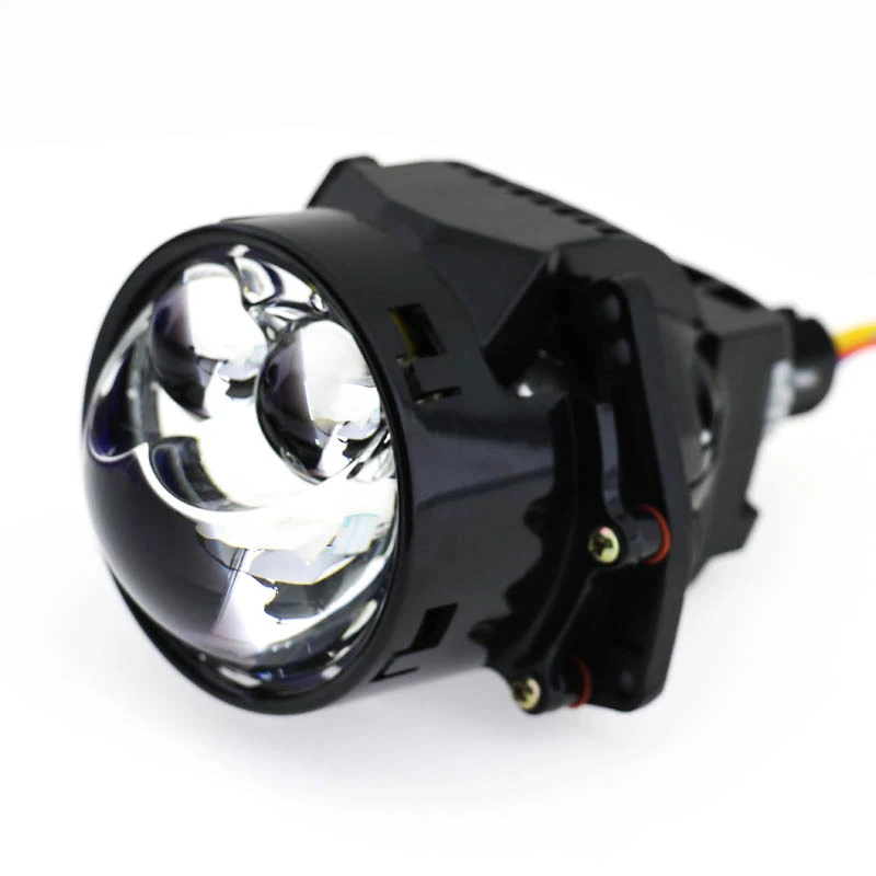 Car 3.0inches 75w Led Projector Bifocal Lens Headlight Laser In Matrix Nondestructive Universal
