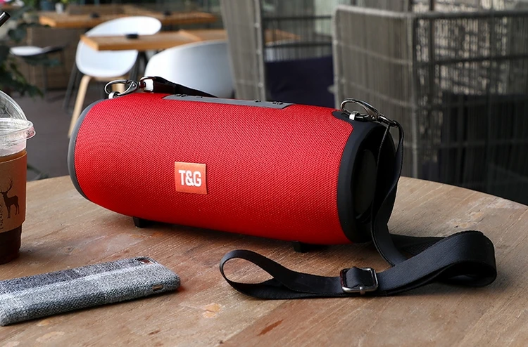 TG-118 wireless speaker Fabric 10w OEM UsB and TF card reader Hands-free built-in Battery Aux input FM Radio Usb input - ANKUX.COM