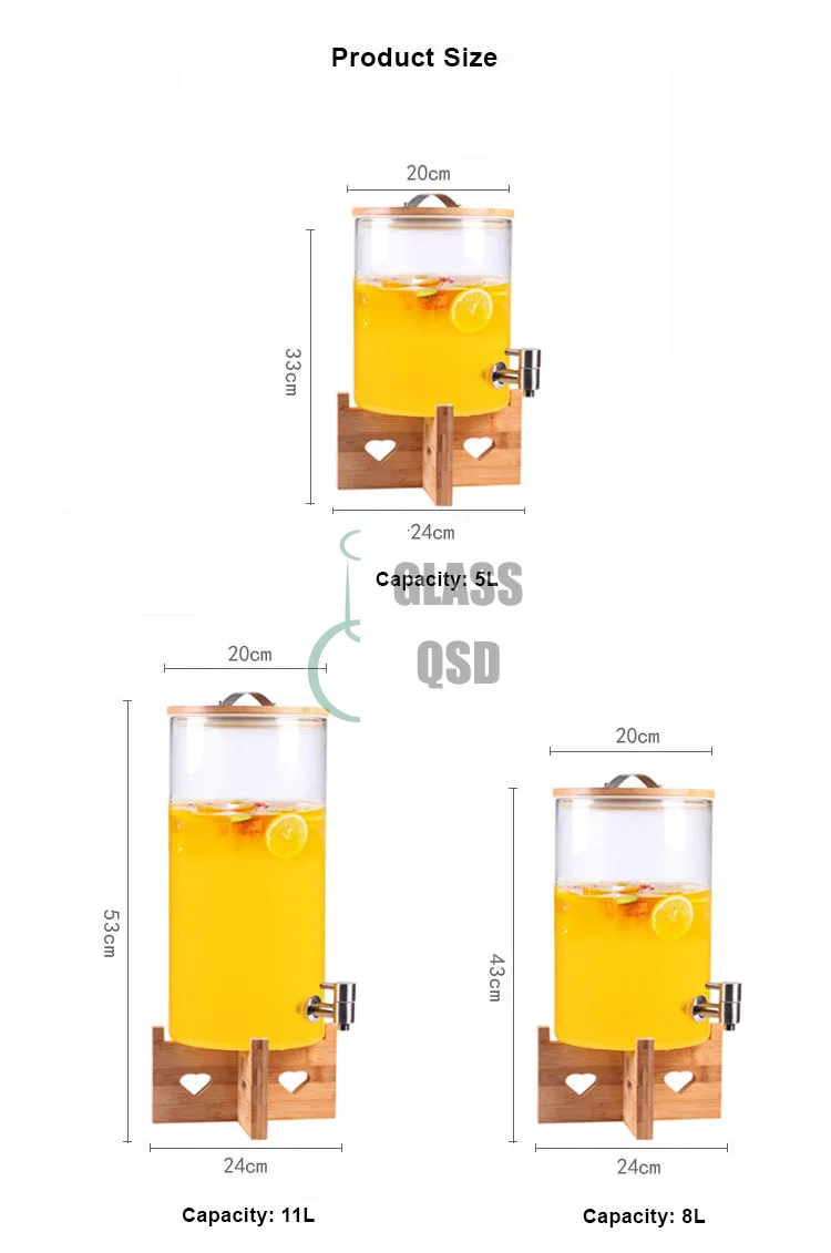 5/8/11L Airtight Hot and Cold Water Glass Drink Water Juice Beverage Dispenser With Tap Alcohol Ginseng Glass Bottle Dispenser 5.jpg