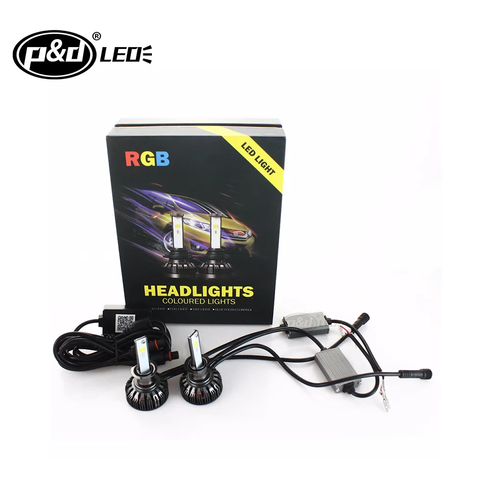 waterproof wrangler cyt headlamp RGB H4 h7 laser luz led headlight for turbo