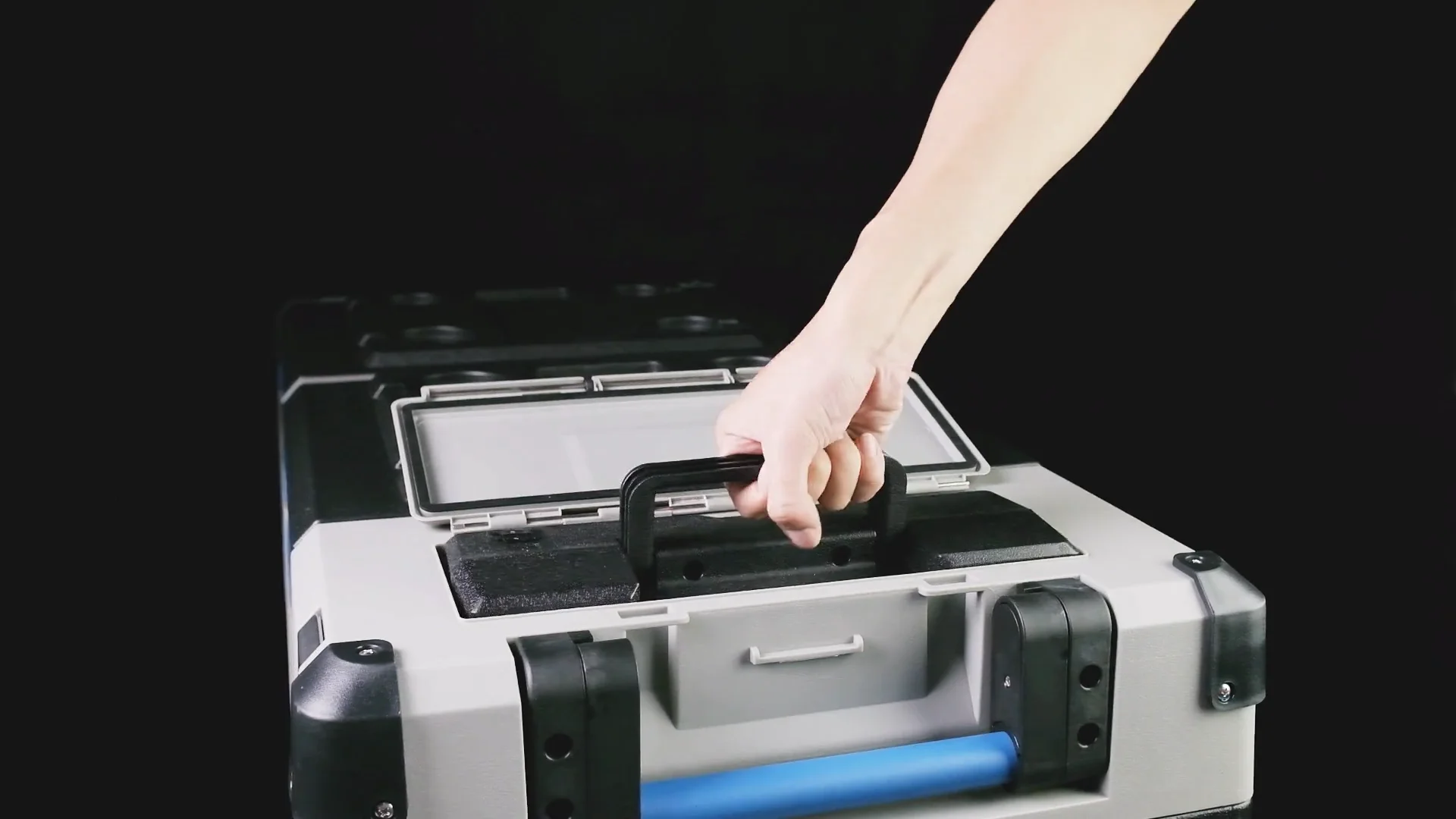 60l Alpicool E60 Car Refrigerator Home Double Sided Opening Lid Cooluli Mini Fridge Solar Panel