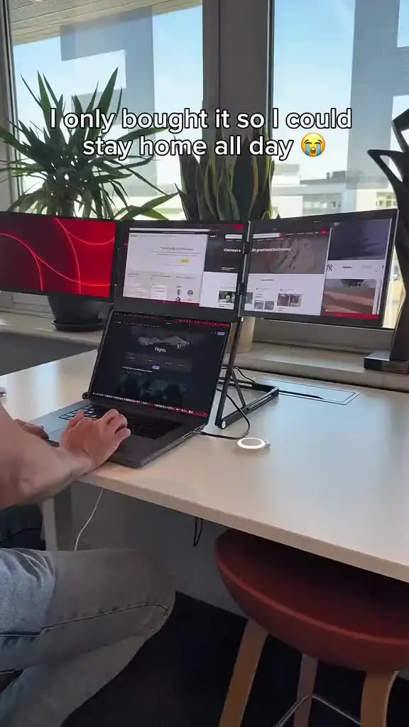 Triple Portable Monitor for Laptop - TriCreate 15.6