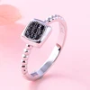 Engagement 925 sterling silver 3A cubic zirconia pave setting fashion shape cute rings designs for girls