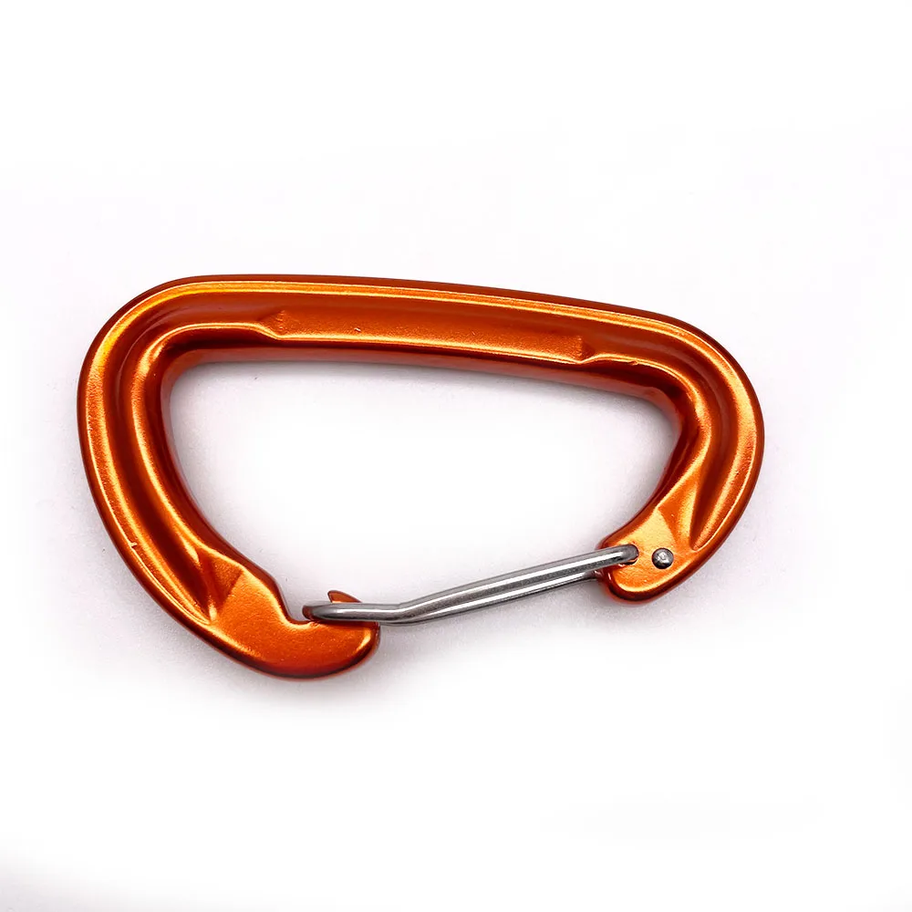 BT-A501 New Design Safety 24kn Lock Clasp Oxidized Custom Clip Hook Climbing Carabiners D-shape Aluminum D Shape Wire Gate Cara