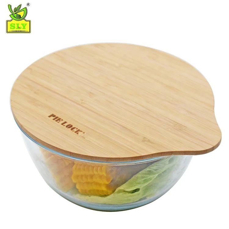 Large Glass Salad Bowl Mixing And Serving Dish Clear Glass Fruit