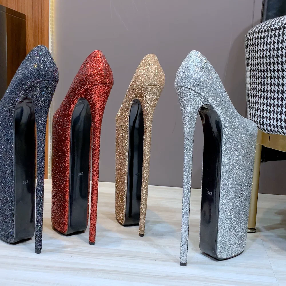 12英寸-30厘米号欧美跨国30厘米防水台大高跟鞋