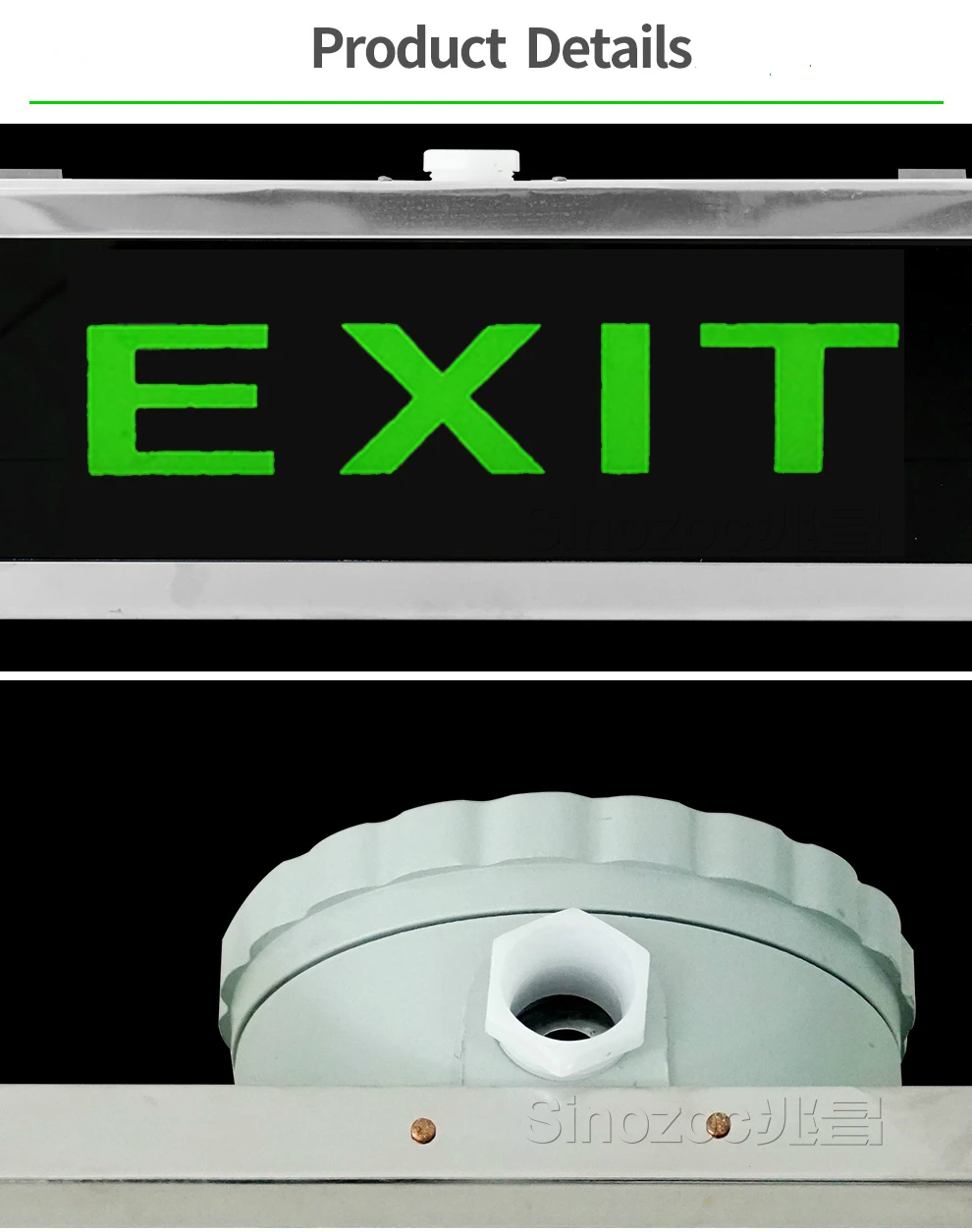 Sinozoc Led Explosion Proof Emergency Exit Sign Lamp Ex Emergency Light For Hazardous Area Buy