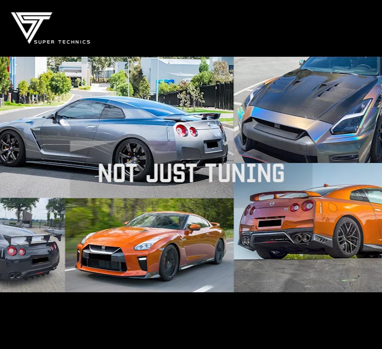 Supertechnics2 Style Carbon Fiber Steering Wheel For Nissan Gtr R35