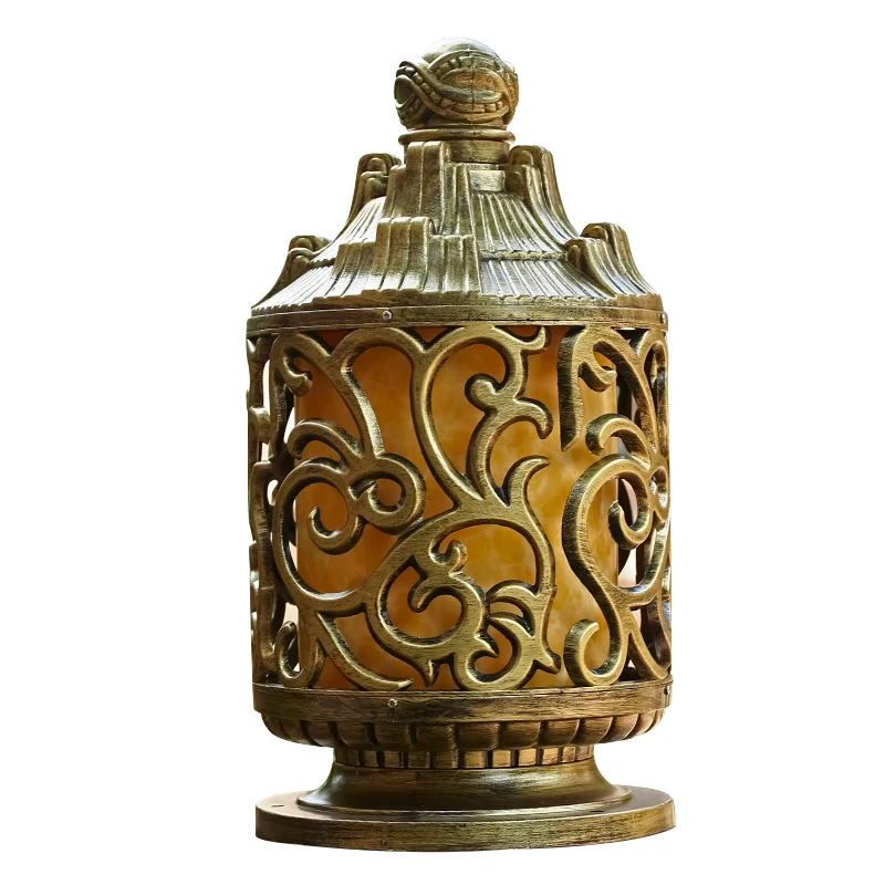main gate pillar light outdoor pedestal lantern decorative garden house fence garden post lights