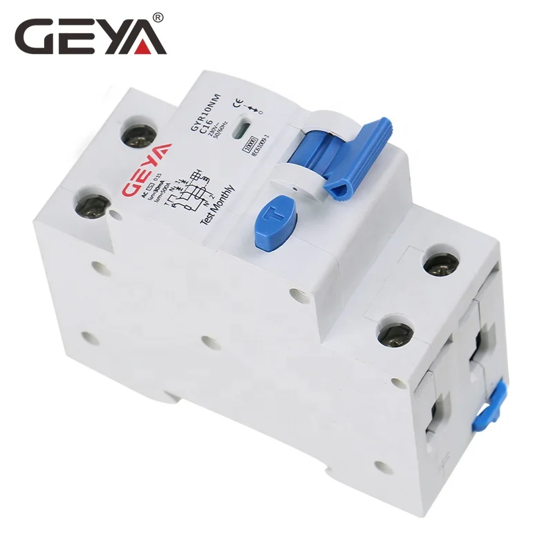 Geya Gyr10nm Magnetic Rcbo C65 2pole 63a 30ma 100ma 300ma Factory