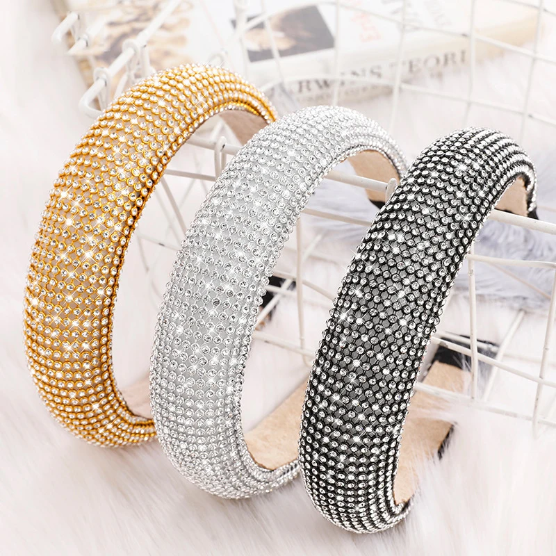 

gemstones bling headbands,5 Pieces