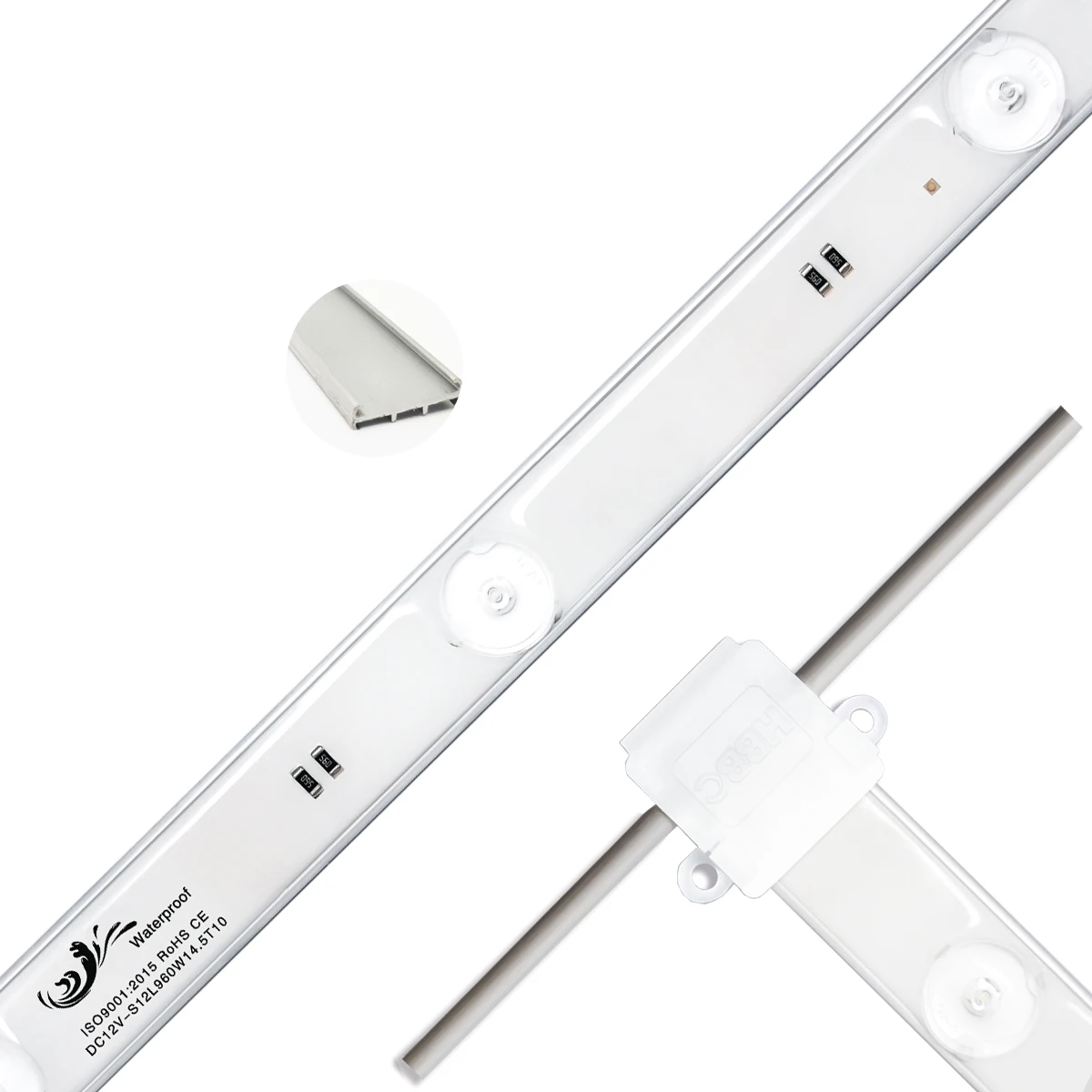 
LED light strip Waterproof IP65 rigid back light strip HBBC advertising light bar 