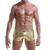 gay bar show polyester shiny sexy free sample mens tight boxers & briefs underwear