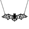 Gothic Black Flying Bat Vampire Wing Pendant halloween jewelry