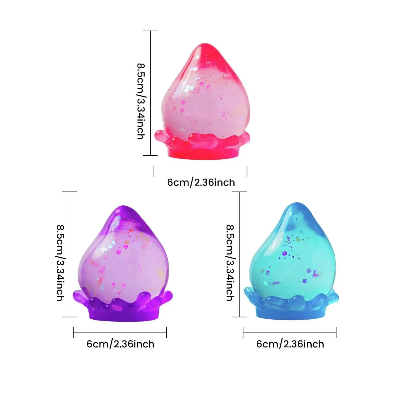 New Needoh Squishy Gum Drop Rain Drop Squishy Sensory Squishy Toy ...