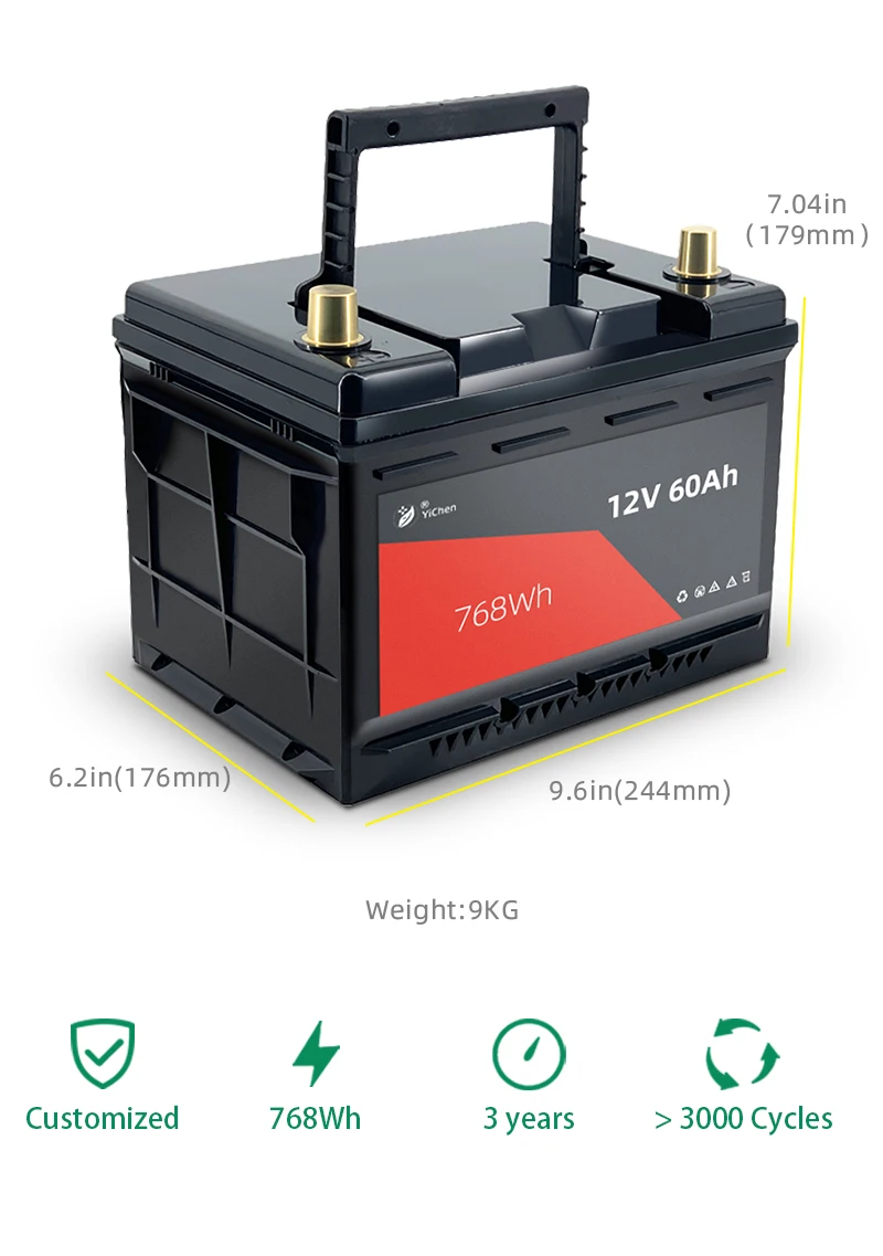 Car Replace Agm Sla Liion Lfp 12 V Volt Starter Auto Lifepo4 Small